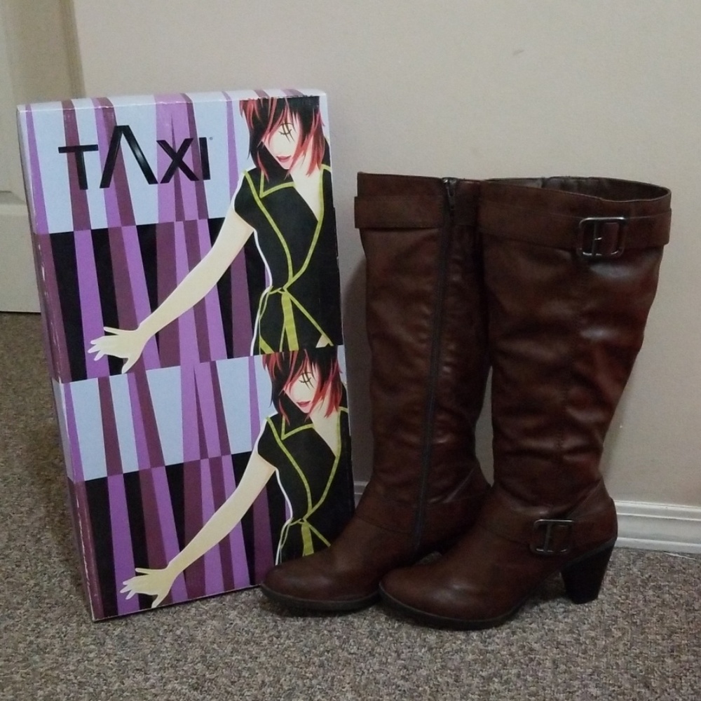 Leather boots